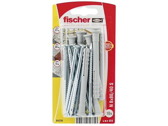 Fischer N 8 X 80/40 S K Nv Nahtrohdübel 80 Mm 084335 1 Set