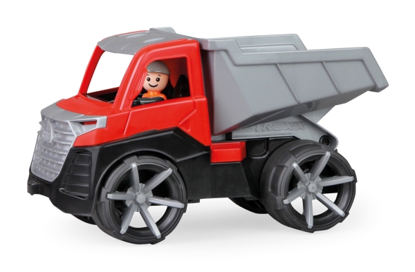 Lena Truxx Muldenkipper – 29 Cm, Müllwagen, 2 Jahre, Gummi, Stahl, Grau, Rot