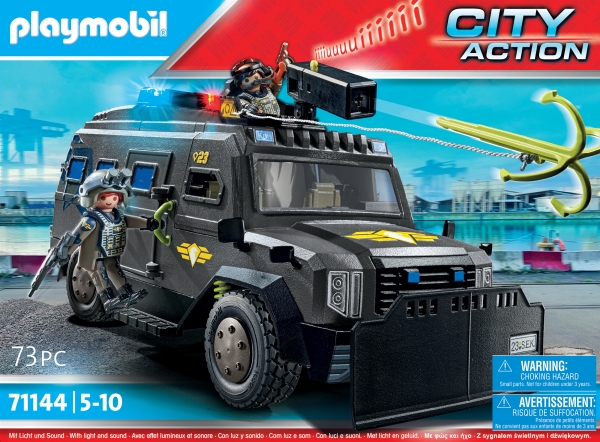 Playmobil City Action 71144, Militært køretøj, 5 År, Plast, Flerfarvet