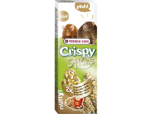 Versele-Laga Sticks Rats-Mice Popcorn & Nuts 110G, Snack, 110 G, Ratte, Vitamin A, Cereals (12.5% ??Popcorn), Seeds, Honey, Various Sugars, Nuts (1.8