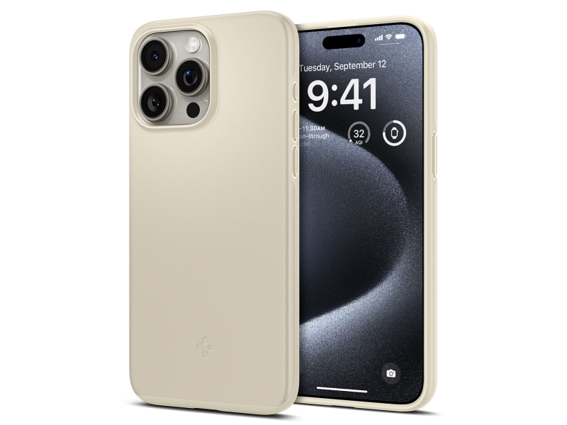 Spigen Acs06694, Cover, Apple, Iphone 15 Pro, 15,5 Cm (6.1"), Beige
