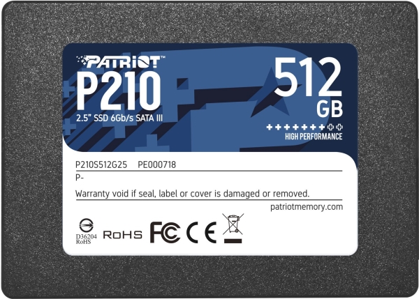 Patriot-Speicher P210 2,5" 512 Gb Serial Ata Iii
