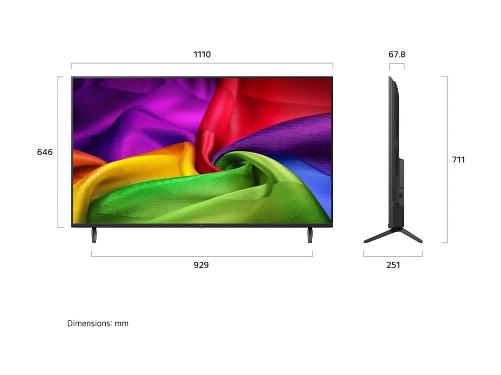 Lg 50Nu800b3lc – Lcd-Fernseher Mit Led-Hintergrundbeleuchtung, 50" Diagonale – Smart Tv – Webos – 4K Uhd (2160P) 3840 X 2160 – Hdr