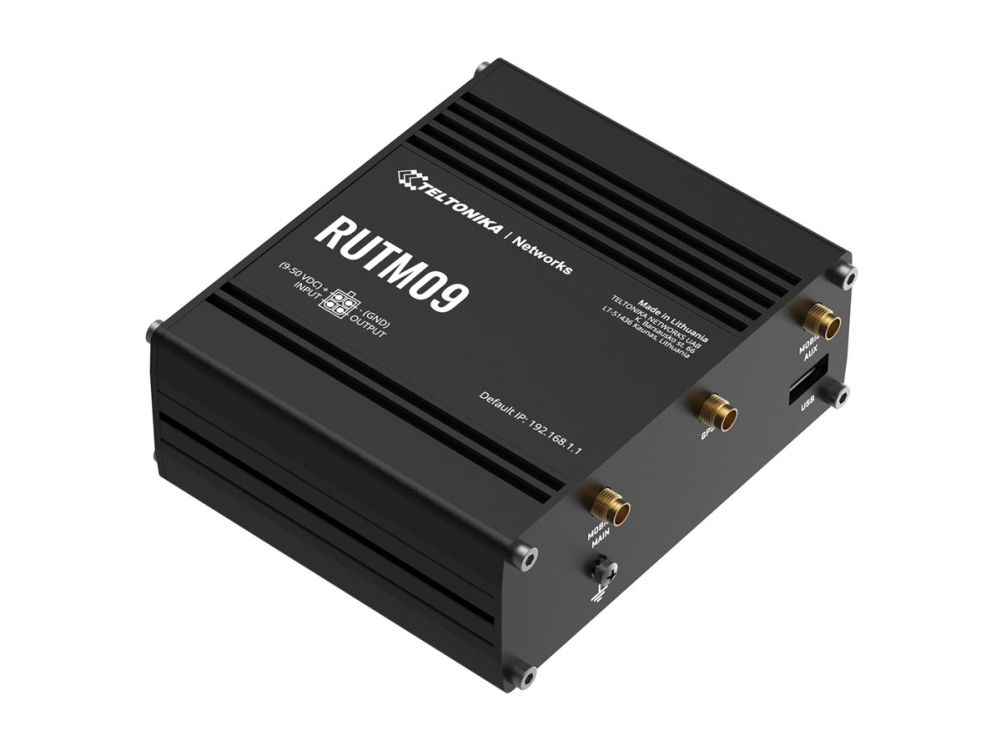 Teltonika RUTM09 - Router - WWAN 3-port switch - 1GbE - Wi-Fi 5 - 3G, 4G