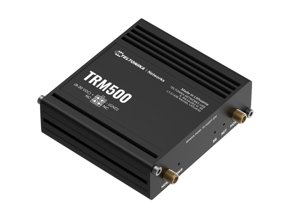 Teltonika TRM500 - Trådløs router - WWAN 5G - 5G, 4G, 3G - DIN monterbar på skinne, væg-monterbar, overflademonterbar