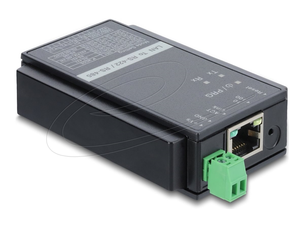 Delock - Seriel Adapter - Rs-422/485 - Rs-422/485 X 1 + 10/100 Ethernet X 1 - Sort