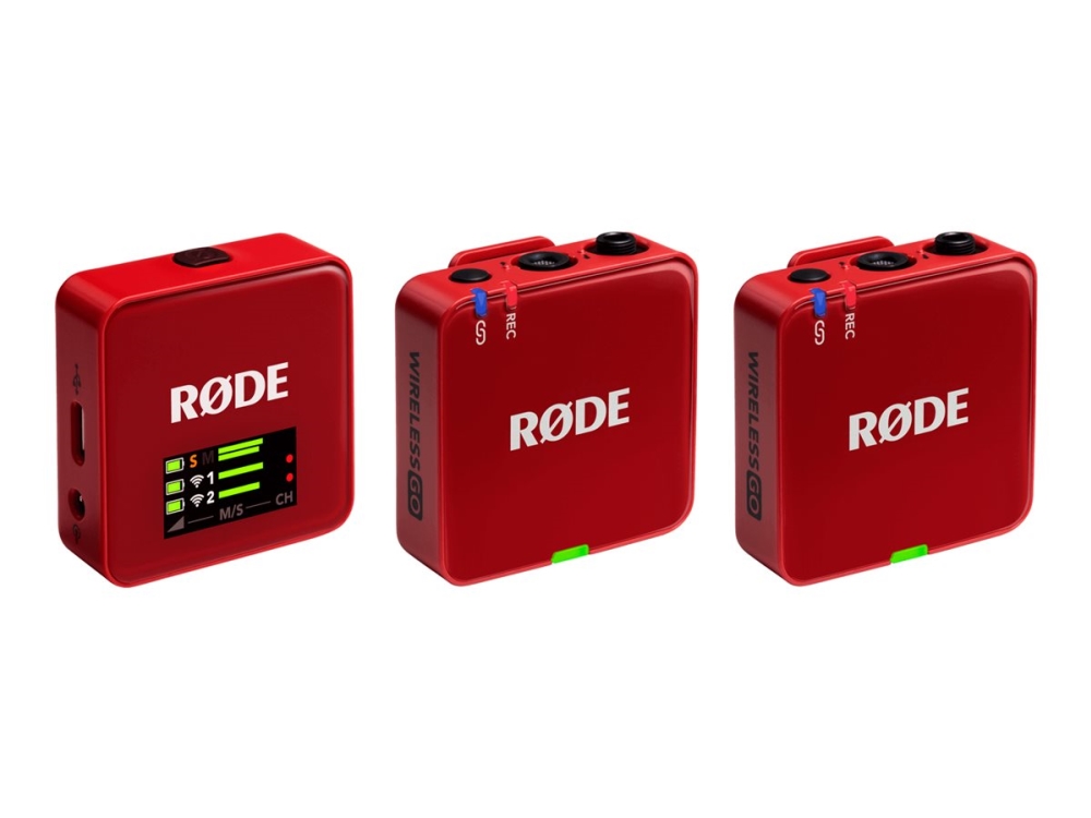 Røde Wireless Go - 3. Generation - Mikrofonsystem - Usb - Rød