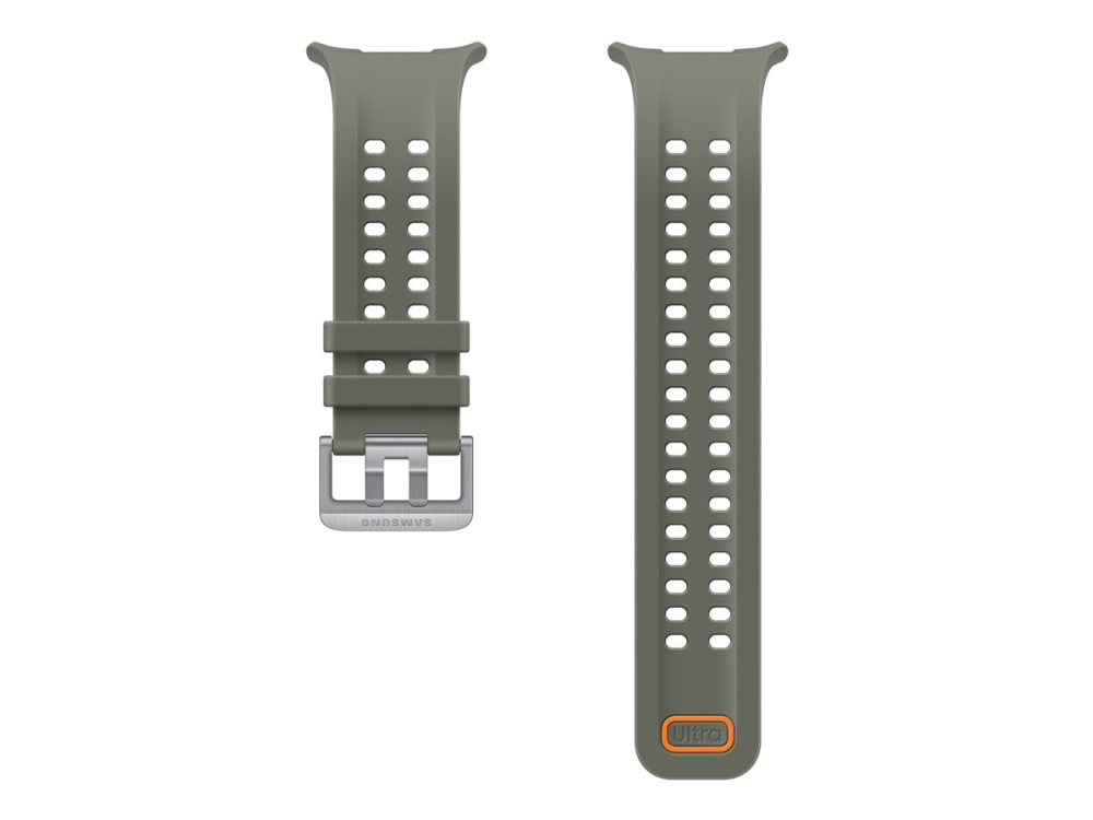 Samsung Marine Band (S/M/L) For Galaxy Watch Ultra2, Band, Smartwatch, Olive, Samsung, Galaxy Watch Ultra2, Kein Muster