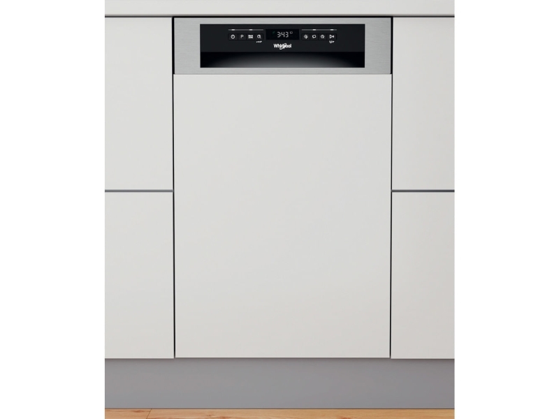 Whirlpool Wsbo 3O34 Pf X, Halb Integriert, Single (45 Cm Breit), Schwarz, Tiefer, Höher, Korb, 10 Maßgedecke