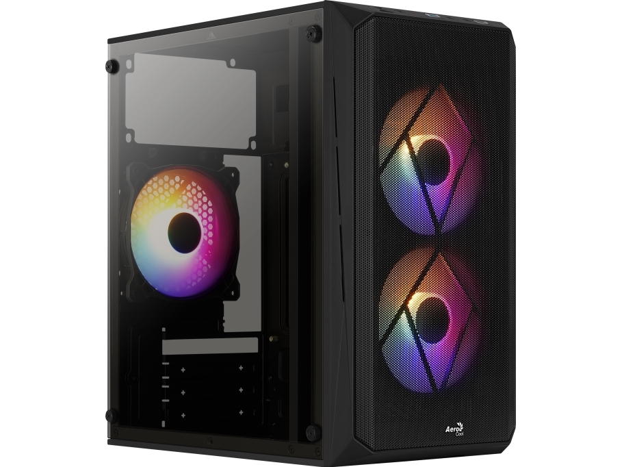 AeroCool - - micro-ATX - ingen strømforsyning - USB/Lyd