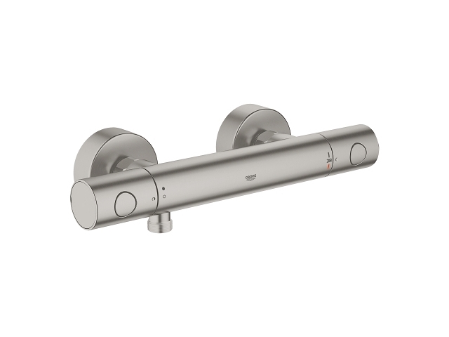 Grohe GRT 1000 Cosmo term brus - Term.bat. til brs. Supersteel vægmonteret 34065DC2