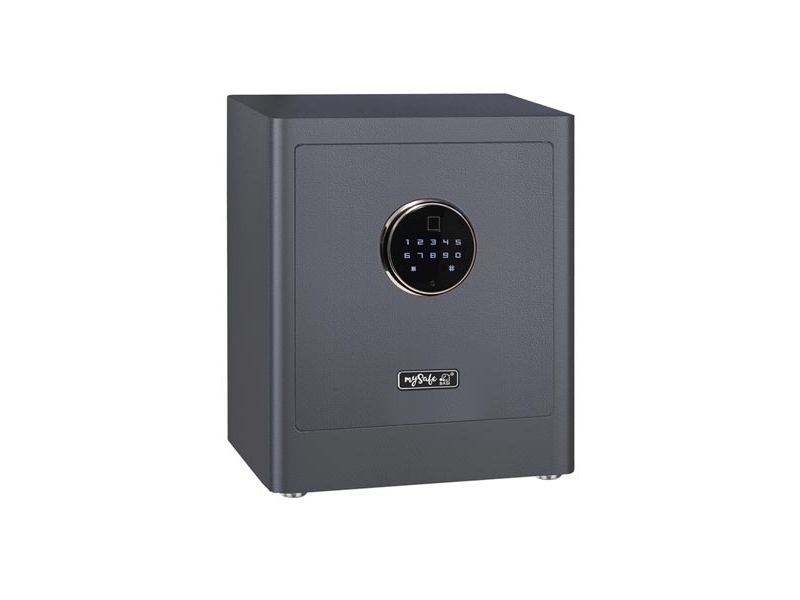Basi Mysafe Premium 350, Frei Stehend Sicher, Grau, Elektronisch, Code, Lesegerät Für Den Fingerabdruck, 1 Regale, Akku, Aa