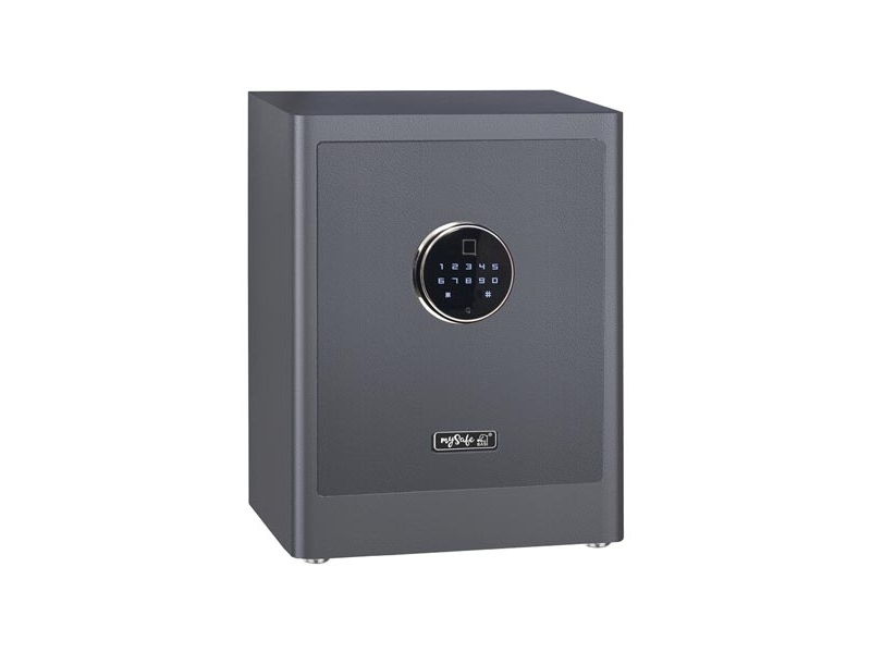 Basi Mysafe Premium 450, Frei Stehend Sicher, Grau, Code, Elektronisch, Lesegerät Für Den Fingerabdruck, Wand, 1 Regale, Akku