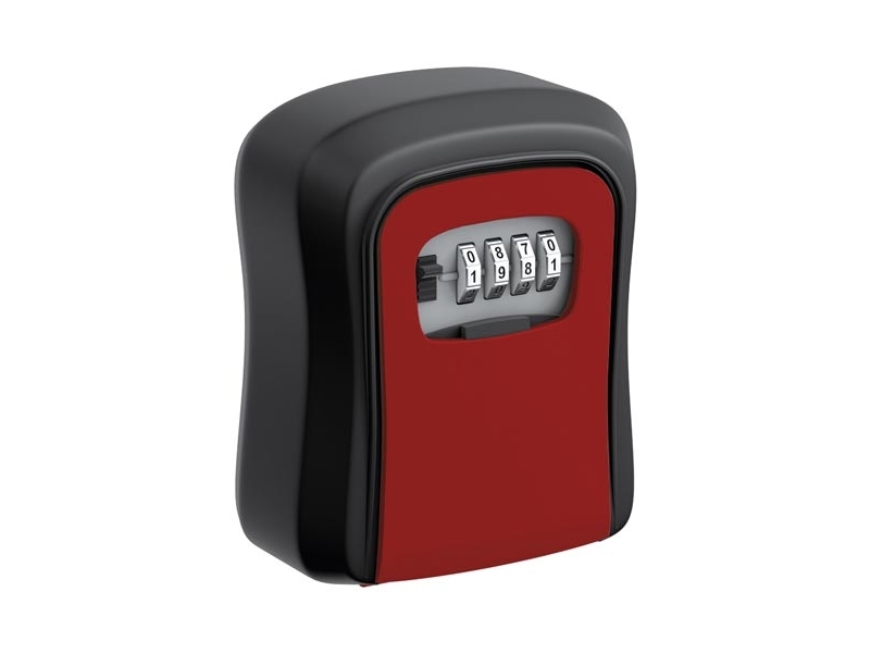 Basi Ssz 200, Wandtresor, Schwarz, Rot, Zahlenschloss, Aluminium, Wand, Schlüssel