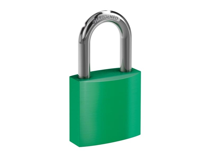Basi 6190-4000-Grün, Konventionelle Hængelås, Nøglelås, Indtastet Forskelligt, Grøn, Aluminium, Hærdet Stål