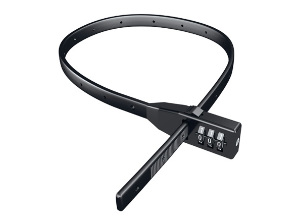 Basi 6990-0310-Schw, Kabelschloss, Schwarz, Metall, Kunststoff, 3-Stellige Kombination, 10 Mm, 530 Mm