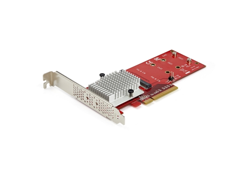 Startech.Com Dual M.2 Pcie Ssd Adapter Karte - X8 / X16 Dual Nvme Oder Ahci M.2 Ssd Zu Pci Express 3.0 - M.2 Ngff Pcie (M-Key) Kompatibel - Unterstüt