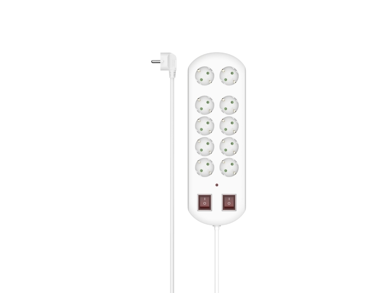 Hama 00223163, 2 M, Drinnen, Typ F, Abgewinkelt, Überlastschutz, 1,5 Mm²