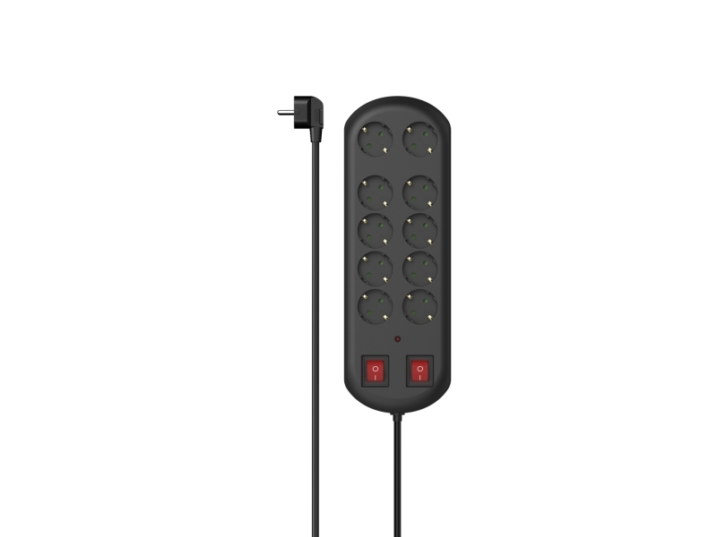 Hama 00223164, 2 M, Drinnen, Typ F, Abgewinkelt, Überlastschutz, 1,5 Mm²