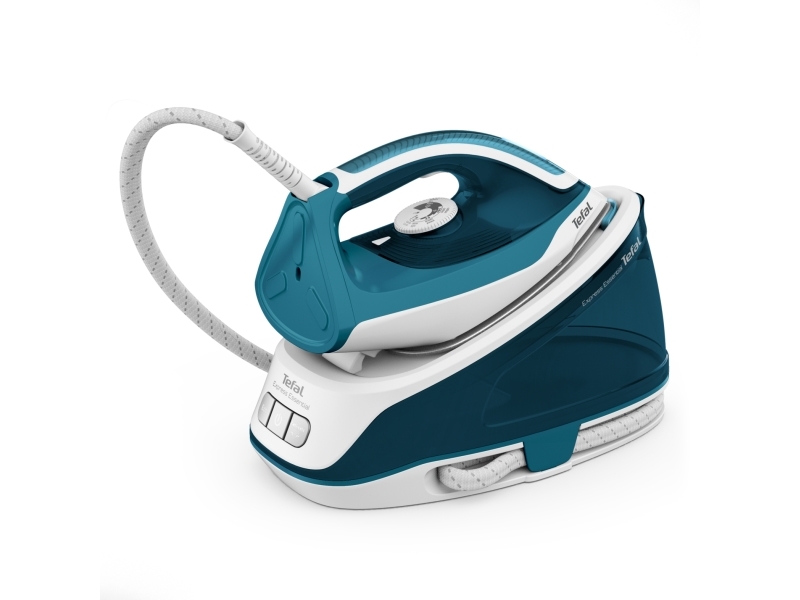 Tefal Express Essential Dampfbügelstation Sv6115, 2200 W, 230 G/Min, 5,2 Bar, 1,4 L, 260 G/Min, Weiß, Grau
