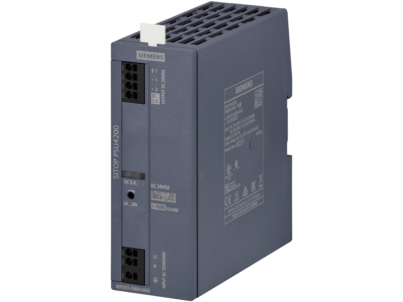 Siemens Sitop Psu4200/1Ac/Dc24v/5A, 120 W, 50 Mm, 135 Mm