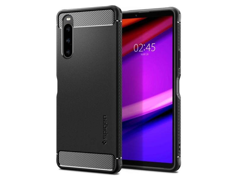 Spigen Rugged Armor, Cover, Sony, Sony Xperia 10 V, 15,5 Cm (6.1"), Schwarz