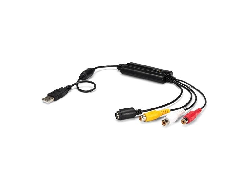Startech.Com Svid2usb232, Sort, Composite + S-Video + Rca, Em28281, Plast, Ce, Fcc, Reach, Ntsc, Pal, Secam