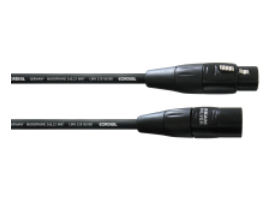 Cordial CIM 2.5 FM, XLR (3-pin), Hanstik, XLR (3-pin), Hunstik, 2,5 m, Sort