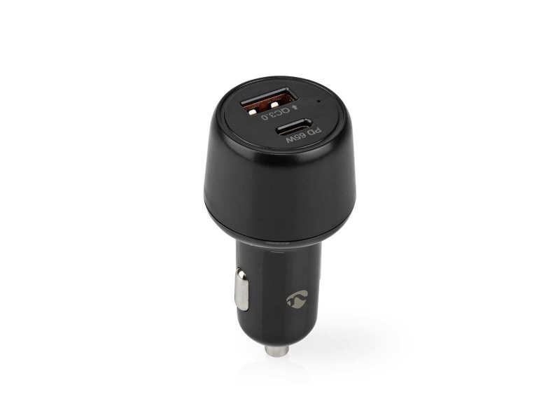 Nedis Car Charger, Auto, Zigarettenanzünder, 20 V, Schwarz