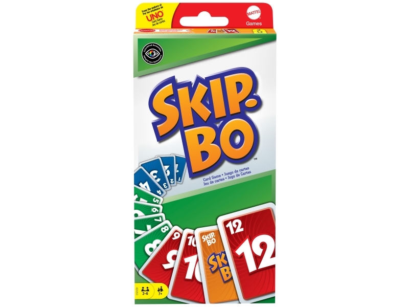 Mattel Games Skip-Bo Card Game, Kartenspiel, Kartenaustausch, 7 Jahr(E)
