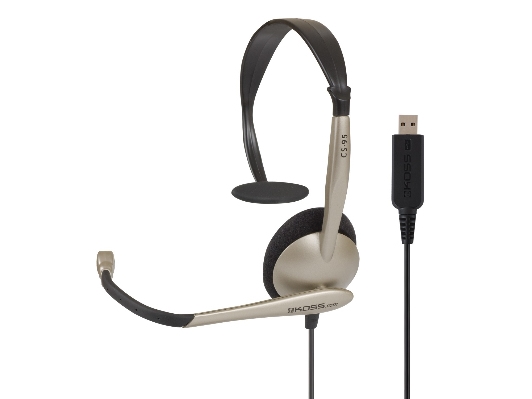 Koss Cs95 Usb, Ledningsført, Opkald/Musik, 30 - 16000 Hz, Headset, Beige