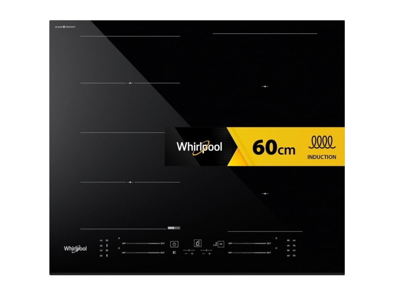 Whirlpool Wf S5060 Cpbf, Schwarz, Integriert, 59 Cm, Keramik, Keramik, 4 Zone(N)