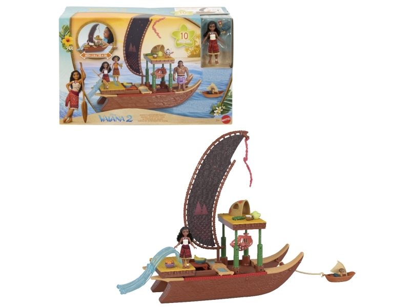 Disney Vaiana Small Doll Transforming Boat