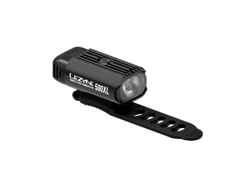 Lezyne HECTO DRIVE 500XL, Forlys, Sort, Aluminium, LED, Dag, Nat, Blinkende lys, Kontinuerligt lys