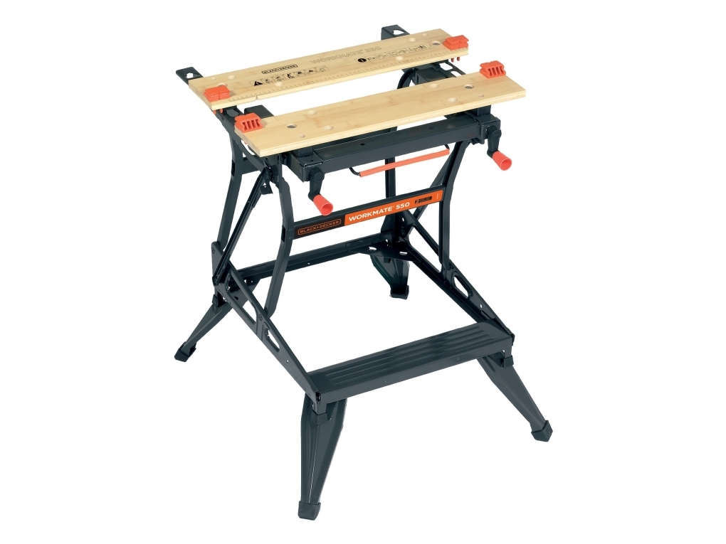 Black & Decker WM550-XJ, B&auml;rbar arbetsb&auml;nk, St&aring;l, Tr&auml;, Svart, 472 mm, 1 styck