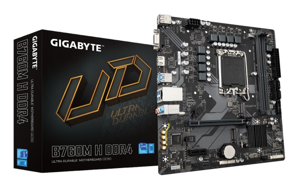 Gigabyte B760m H Ddr4, Intel, Lga 1700, Intel Celeron , Intel Pentium Gold, Lga 1700, 64 Gb, Ddr4-Sdram