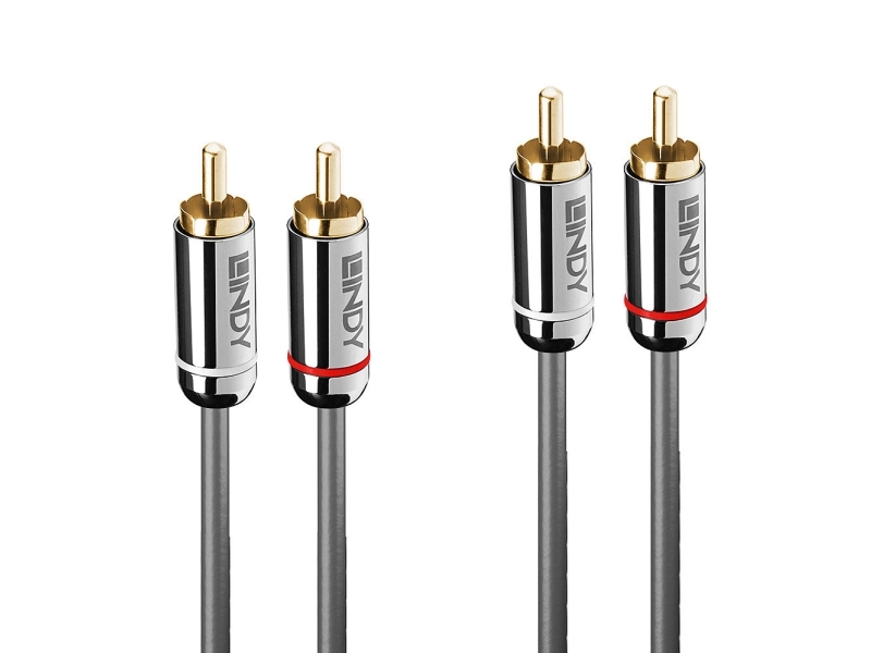Lindy 35349, 2 X Rca, Stecker, 2 X Rca, Stecker, 10 M, Anthrazit