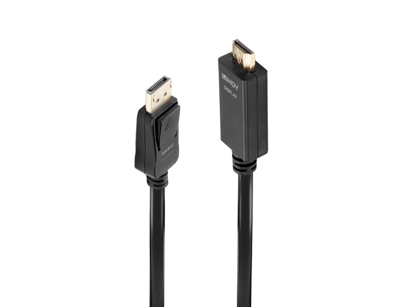 Lindy 36922, 2 M, Displayport, Hdmi Typ A (Standard), Stecker, Stecker, Gerade
