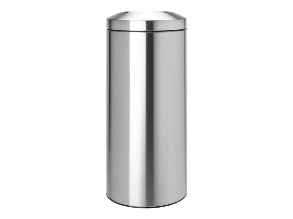 Brabantia Mülleimer, Selbstlöschender Mülleimer, 30 L, Matt Steel, 378621