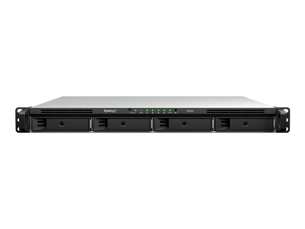 Synology Rackstation Rs826+, Nas, Rack (1U), Amd Ryzen, V1500b, 4 Gb, Ddr4