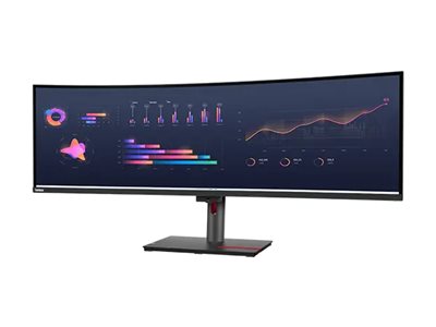 Lenovo Thinkvision P49w-30, 124,5 Cm (49"), 5120 X 1440 Pixel, Dqhd, Led, 6 Ms, Schwarz