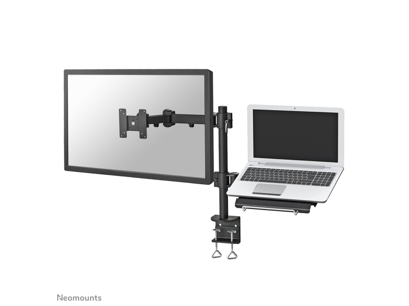 Neomounts Fpma-D960notebook Monitorarm Mit Laptop-Halterung 10-27", Klemme, 10 Kg, 25,4 Cm (10"), 68,6 Cm (27"), 100 X 100 Mm, Schwarz
