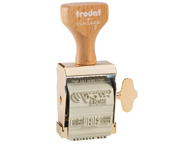 Trodat 158077 rektangulær guld træ 150 mm x 450 mm (158077)