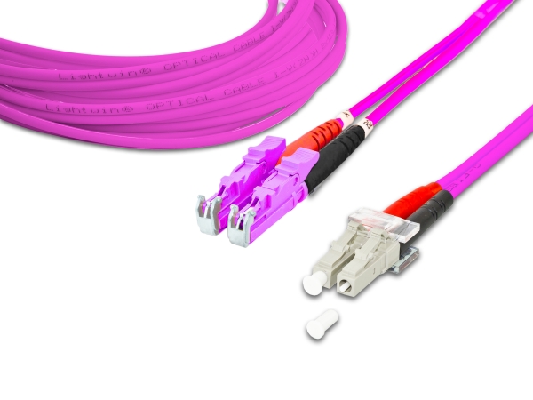 Lightwin High Quality Duplex Lwl Patchkabel, Mm Om4, Lsh - Lc, 10 M, Om4, E-2000 (Lsh), Lc