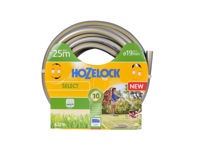 Hozelock 6225P0000, 25 m, Grå, Gul, Kun slange, PVC, 1,9 cm, Frankrig