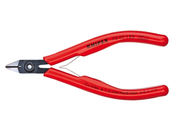 Knipex 75 12 125 Elektronik Og Finmekanik Sideskiller Med Facet 125 Mm