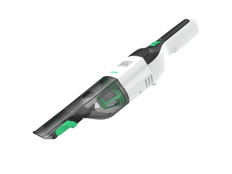 Black & Decker Revhv8c-Qw, Trocken, Beutellos, Schwarz, Weiß, Akku, 11 Min, 7,2 V