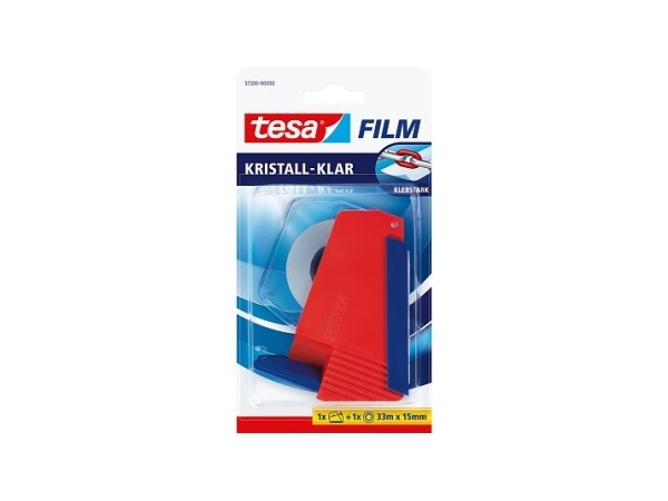 TESA 57320, 33 m, Rød, Transparent, 15 mm, 1 stk