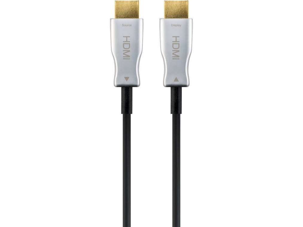 Goobay Optisk Hybrid Højhastigheds-Hdmi-Kabel Med Ethernet (Aoc) - Kabellængde 50 M