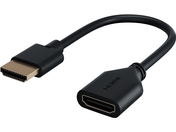 Goobay 64824, 0,1 M, Hdmi Typ A (Standard), Hdmi, 3D, 18 Gbit/S, Schwarz